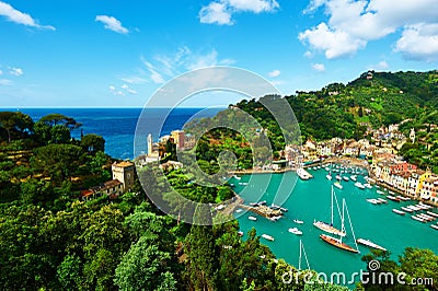 Portofino village on Ligurian coast, Italy Stock Photo