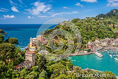 Portofino village on Ligurian coast, Italy Stock Photo