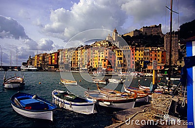 Portovenere Seafront Stock Photo