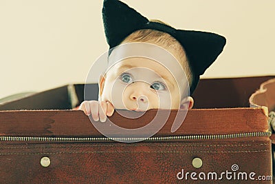 Portrait of aborable baby Stock Photo