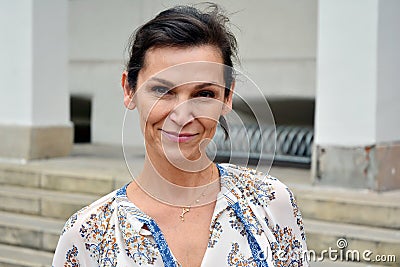 Portrait of an actress and singer Olga Bonczyk Editorial Stock Photo