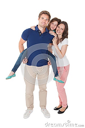 Portrait of affectionate family Stock Photo