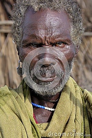 Portrait of the African man. Editorial Stock Photo