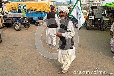 Farmers are protesting against new farm law in india Editorial Stock Photo