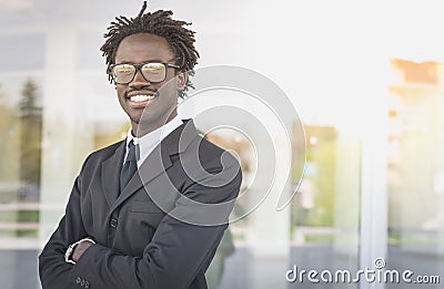 Portrait american businessman Stock Photo