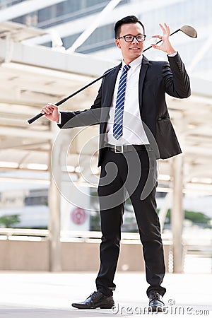 Business golf Stock Photo