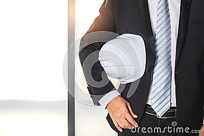 Portrait of Asian executive engineer Stock Photo