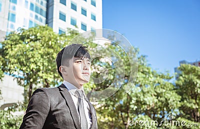 Portrait of asian handsome business man Stock Photo