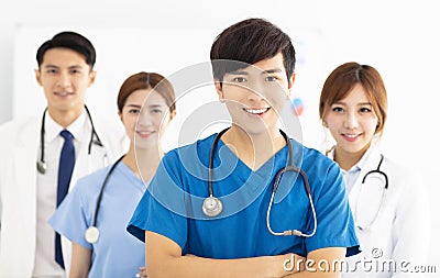 Portrait of medical team, doctors and nurses. Stock Photo
