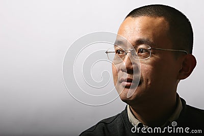 portrait asian mid-adult man Stock Photo