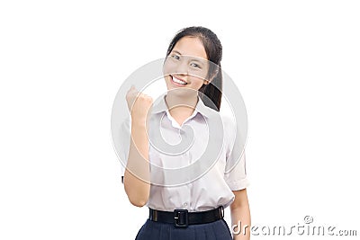 Portrait of an Asian student Stock Photo