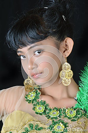 Portrait of asian teenage girl Stock Photo