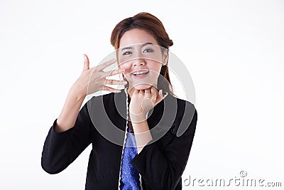 Portrait Asian woman Stock Photo