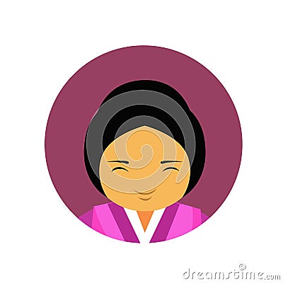 Portrait Of Asian Woman In Traditional Clothes Chinese Female Avatar Icon Vector Illustration