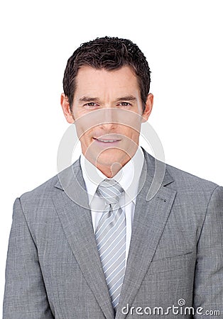 Portrait of an assertive businessman Stock Photo