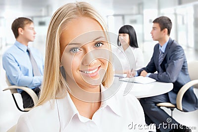 Portrait of attractive business woman Stock Photo