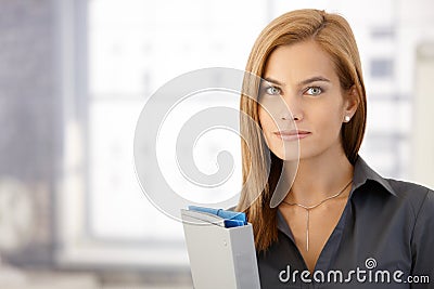 Portrait of attractive businesswoman Stock Photo