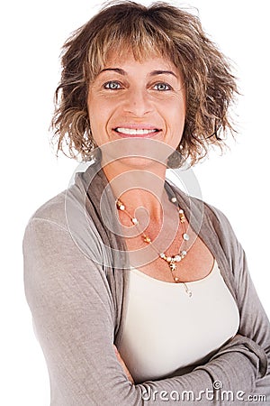 Portrait of attractive senior woman Stock Photo