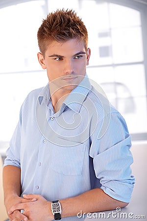 Portrait of attractive young man Stock Photo