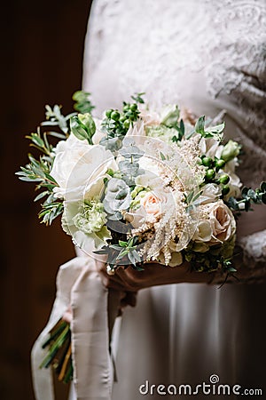 Portrait of beautiful bride Stock Photo