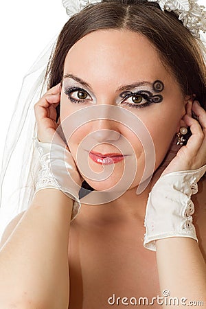 https://thumbs.dreamstime.com/x/portrait-beautiful-bride-woman-creative-makeup-body-art-white-background-fashion-beauty-37046494.jpg