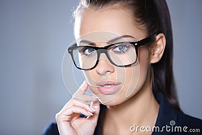 Portrait of beautiful business woman Stock Photo