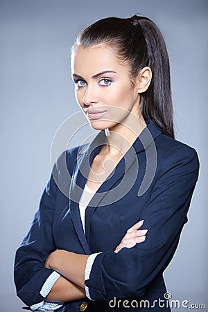 Portrait of beautiful business woman Stock Photo