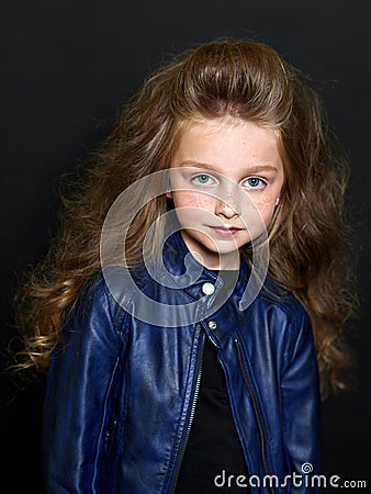 Portrait of the beautiful child Stock Photo