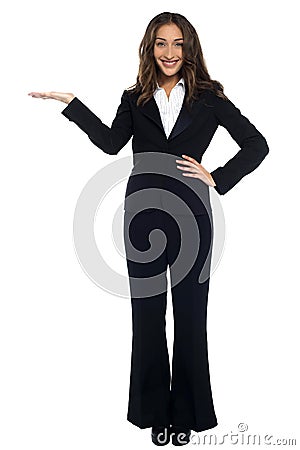 Portrait of beautiful corporate female Stock Photo