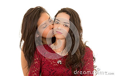 Portrait of beautiful lesbian couple in love Stock Photo