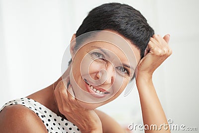 Beautiful middle aged woman Stock Photo