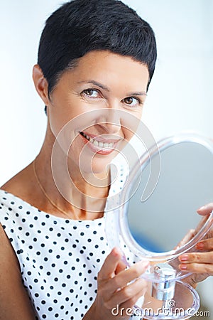 Beautiful middle aged woman Stock Photo