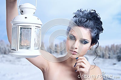 Portrait of beautiful woman Stock Photo