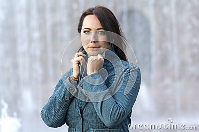 Portrait of a beautiful woman oriental appearance Stock Photo