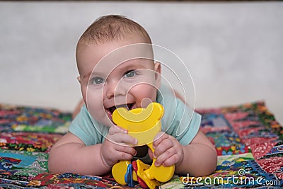 Portrait of boy infant Stock Photo