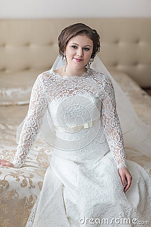 Portrait of the bride Stock Photo