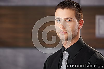 Portrait of bristly businessman Stock Photo