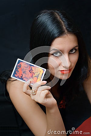 Portrait brunette girl Stock Photo