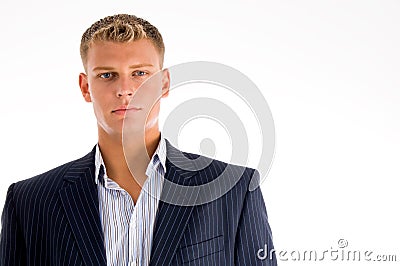 Portrait of caucasian male looking at camera Stock Photo