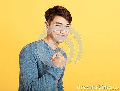 Portrait of charming asian young man Stock Photo