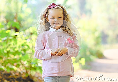 Portrait charming little girl Stock Photo