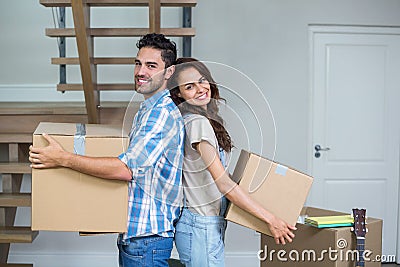 Portrait of cheerful couple Stock Photo