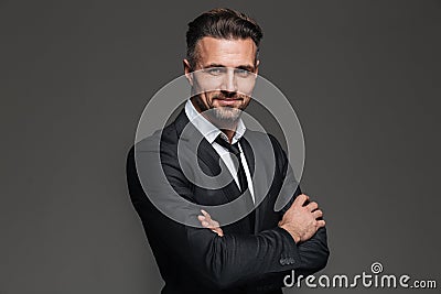 Portrait of a cheerful mature businessman Stock Photo