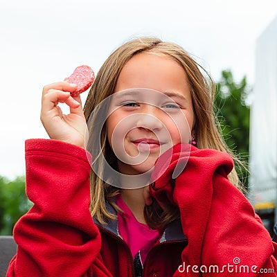 Portrait of a girl outdoors Stock Photo