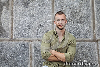 Portrait close up of young man Stock Photo