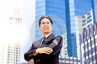 Portrait confidence and determined handsome executive man. Charm Stock Photo