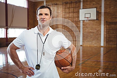 Portrait of confident basketball coach Stock Photo