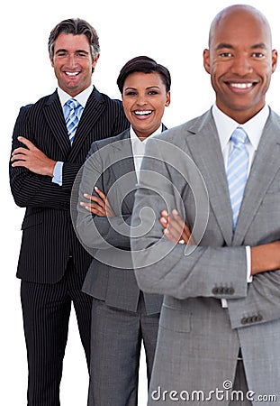 Portrait of confident business team Stock Photo