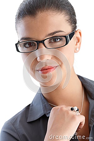 Portrait of confident businesswoman Stock Photo