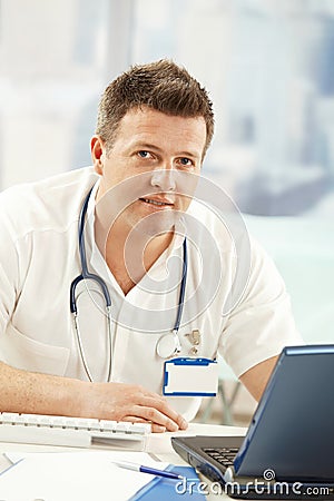 Portrait of confident doctor Stock Photo